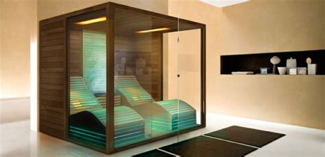 Mit dem massiven saunaholz holen sie sich echten skandinavischen saunaflair in ihr bad. Glas-Sauna Wellness zu Hause! - Archzine.net