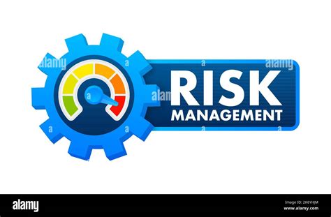 Risks Management Icon Label Vector Stock Illustration Stock Vector