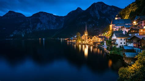 Building 1080p Lake Hallstatt Hallstatt Lake Home Alps Austria