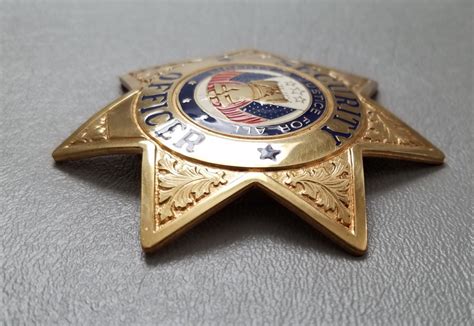 Security Officer Badge Gold Hangar 19 Prop Rentals