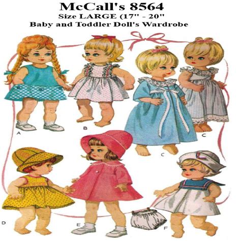 20 Chatty Cathy Doll Clothes Mccalls 8564 Vintage Etsy Chatty