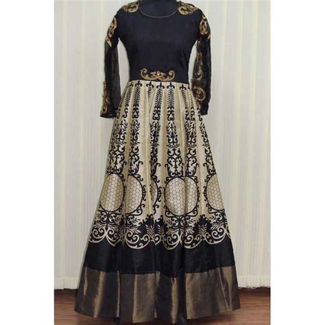 Looking to buy anarkali online? Partywear Floral Anarkali Gown - Buy Party Wear Long ...