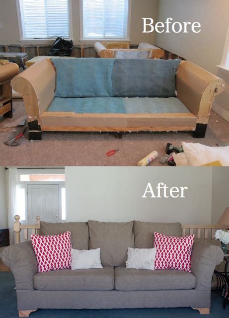 Projects Showing How To Reupholster An Old Sofa