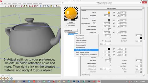 Sketchup Texture Creating And Loading Vismat File With Sketchup