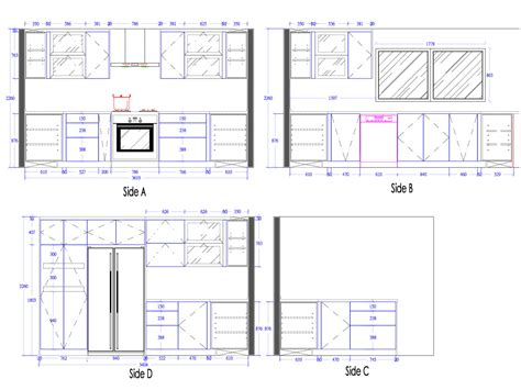Additionally, chief architect premier can convert an elevation view to a2d cad drawing using the cad detail from view tool. Small Kitchen Cabinets 3d Drawing | Home Design and Decor Reviews