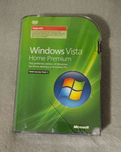 Official Genuine Windows Vista Home Premium Dvd Upgrade Service Pack