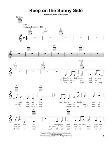 Keep On The Sunny Side By Digital Sheet Music For