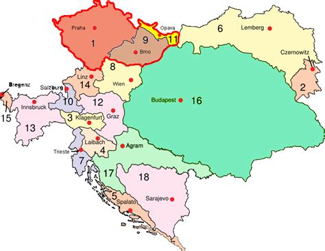 Map of the lands of the bohemian crown from the 14th century. Katolická Střední Evropa :: Verum et Bonum: Ecclesia, Národ