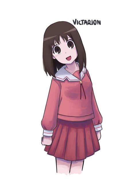 Kasuga Ayumu Azumanga Daiou Commentary Highres 1girl D Arms At