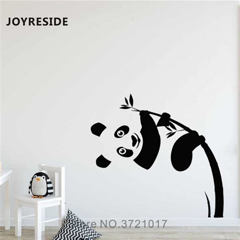 Joyreside 5 Pandas Set Lovely Funny Light Switch Simple Wall Decal