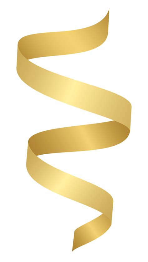 Gold Christmas Ribbon Set Royalty Free Vector 1234331