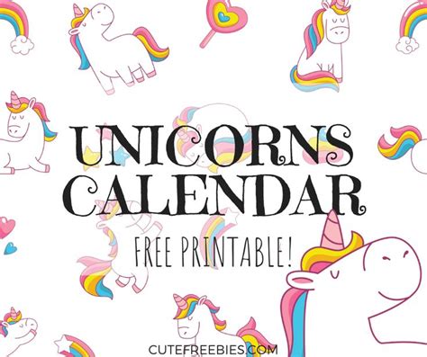 Read more to learn how to get your free download. Cute Unicorn 2020 2021 Calendar - Free Printable! - Cute Freebies For You | Kids calendar, Free ...