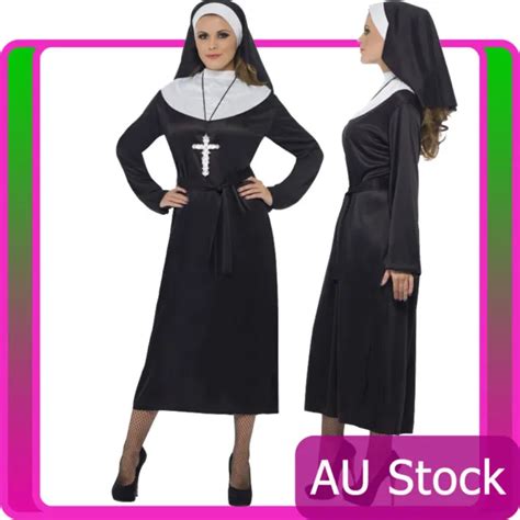 womens nun costume ladies mother superior erotic sister religious fancy dress 20 32 picclick