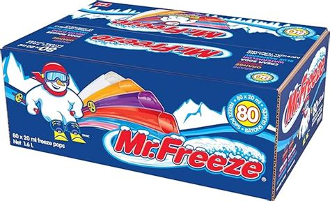 Mr Freeze Freeze Pops Assorted Flavours 6 80 X 20ml Amazonca