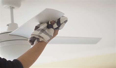 Wipe the fan blades and base with a mild cleaner and a cloth. How to clean a ceiling fan - The Organised Housewife