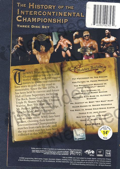 Wwe The History Of The Intercontinental Championship Boxset On Dvd
