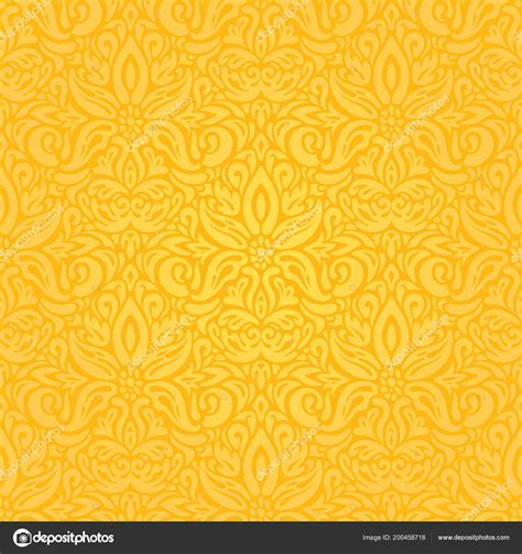 Hình Nền Vector Hoa Văn Yellow Floral Pattern Background Vector đẹp Mắt