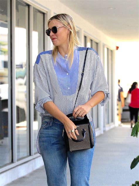 Maria Sharapova In Jeans Out In Los Angeles Gotceleb