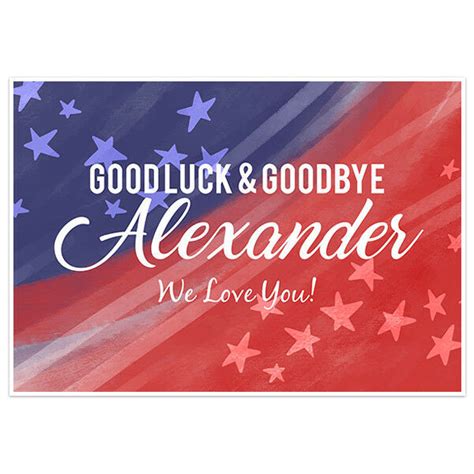Good Luck Goodbye Deployment Military Banner Party Decorations