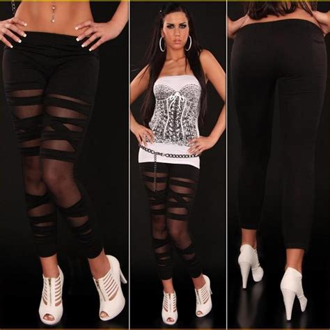 Hot Ripped Sexy Stretch Vintage Legging Pants Black High Quality Wadl04 In Leggings From Womens