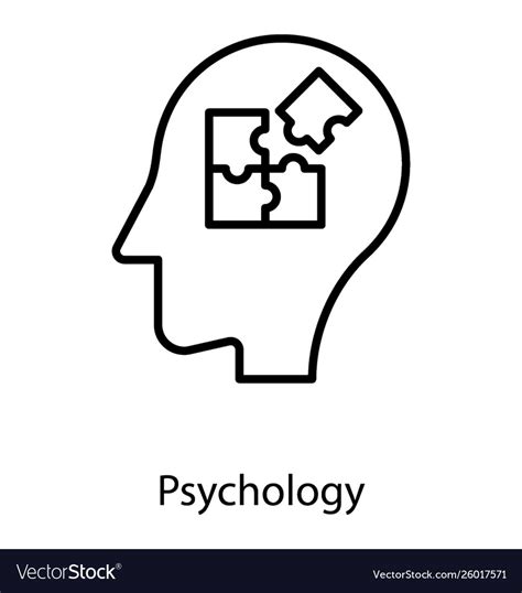 Psychology Brain Puzzle Royalty Free Vector Image