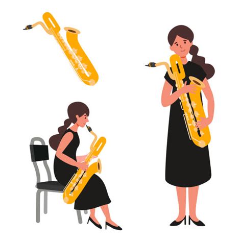 Sax Girl Drawing Illustrations Royalty Free Vector Graphics And Clip Art