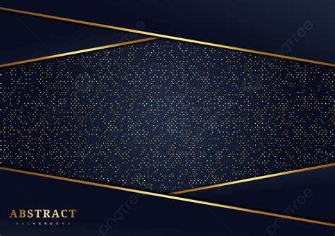 Abstract Luxury Dark Blue Overlap Layers Background With Glitter And