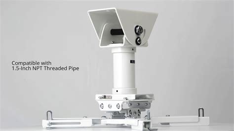 Depending on the installation environment, an extension pipe (part no. QG-KIT-VA-3IN-W Projector Mount for Vaulted/Cathedral ...