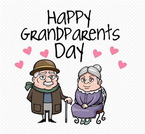 Happy Grandparents Day Cartoon Citypng