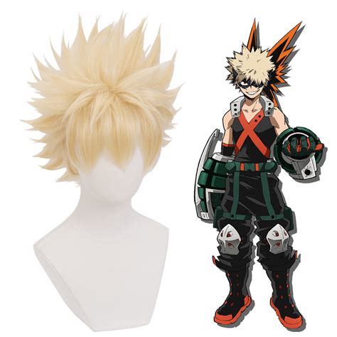 Cosplay Wig My Hero Academia Bakugou Katsuki Uniqso