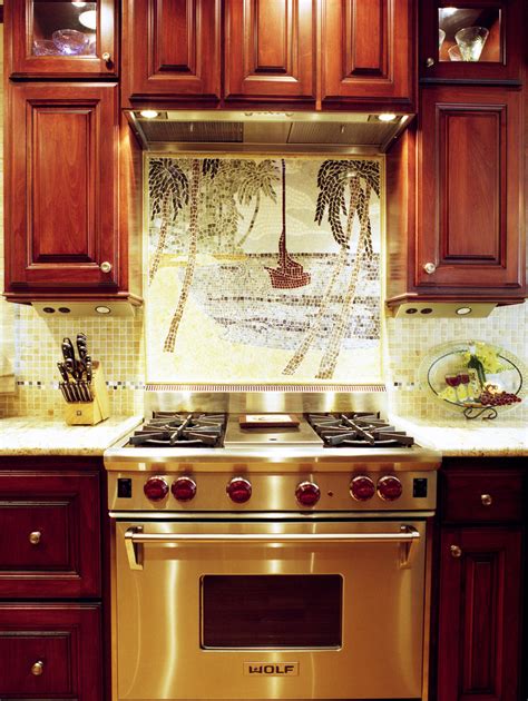 Mosaic backsplashes can take many different forms. 18 Gleaming Mosaic Kitchen Backsplash Designs