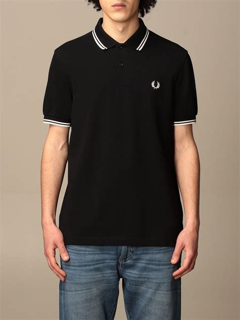 Fred Perry Polo Shirt Men Black Polo Shirt Fred Perry M3600 Giglio