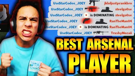 Im The Best Player In Arsenal Insane Roblox Arsenal Youtube