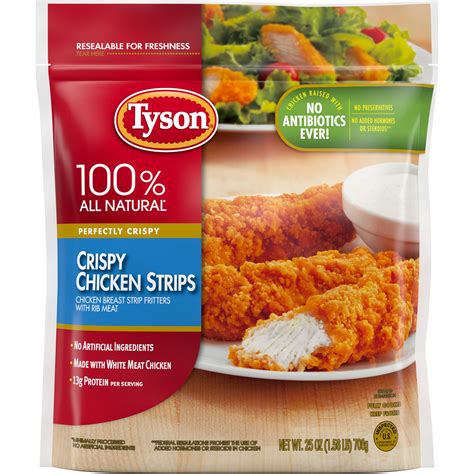 Tyson Fully Cooked Crispy Chicken Strips Shop Chicken At H E B