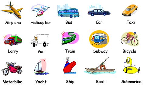 Intermedio General Vocabulary Means Of Transportation General