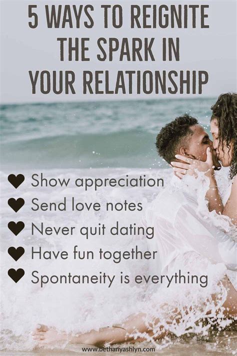 5 Ways To Reignite The Spark In Your Relationship — Bethany Ashlyn In 2020 Relationship