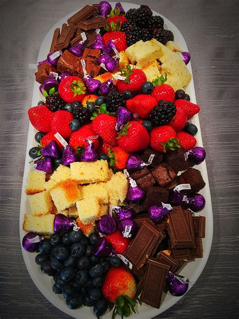 Fruit Brownies Pound Cake And Chocolate Grazing Platter Chocolate