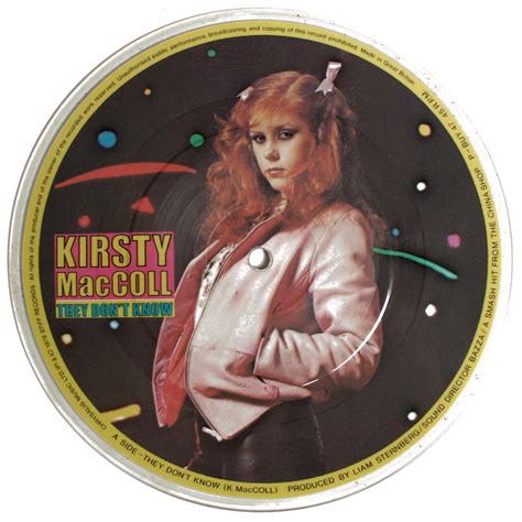 They Don't Know (picture disc) - Kirsty MacColl