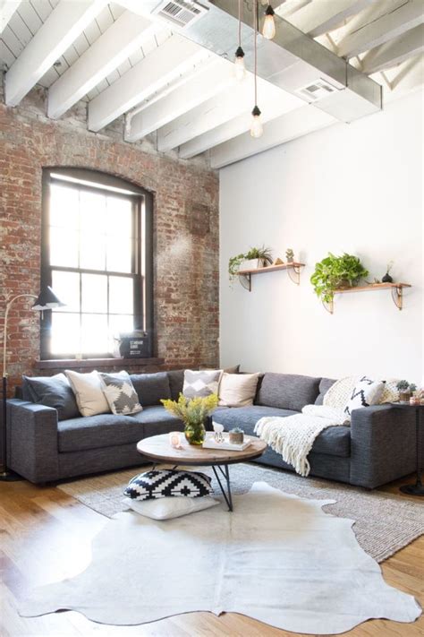Cozy Industrial Design Living Room