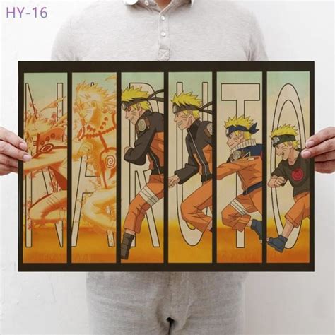 Version Hy 16 Naruto Affiche Vintage Classique Anime Dessin Animé