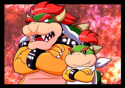 Bowser And Bowser Jr By Lemonlime146 Mario And Luigi Mario Kart Mario