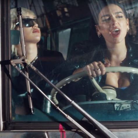 Miley Cyrus And Dua Lipa Play Rock Roll Vampires For Prisoner Video