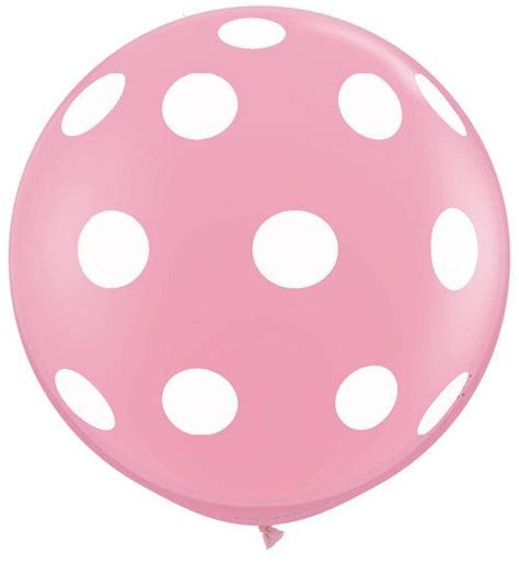 36 Pink Polka Dot Round Balloon Photography Prop Etsy Polka Dot