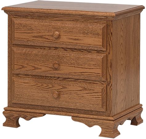 Amish Heritage Three Drawer Nightstand Brandenberry Amish Furniture