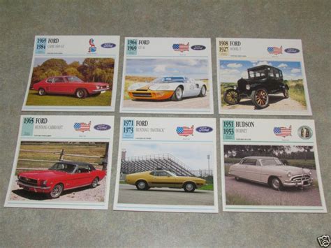 Buy Atlas Editions FRENCH Classic Cars Card Lot Set Cards All Makes Automobiles In