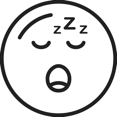 Sleeping Face Line Icon 7229865 Vector Art At Vecteezy