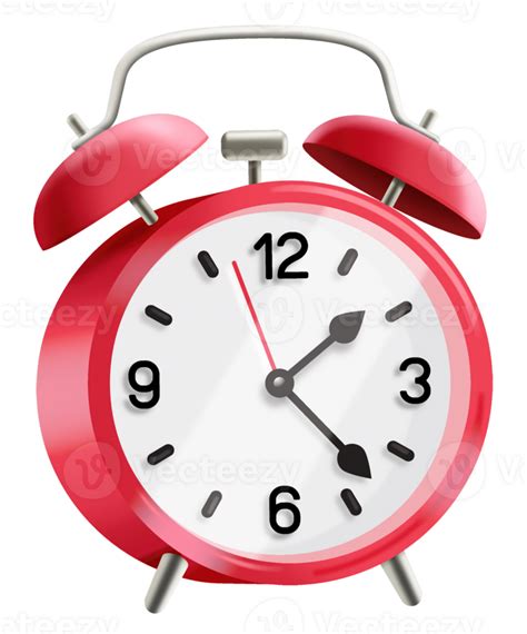 Alarm Clock Red Color 23286050 Png