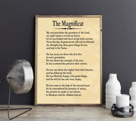 The Magnificat Prayer Canticle Of Mary Prayer Prayer T Song Of Mary
