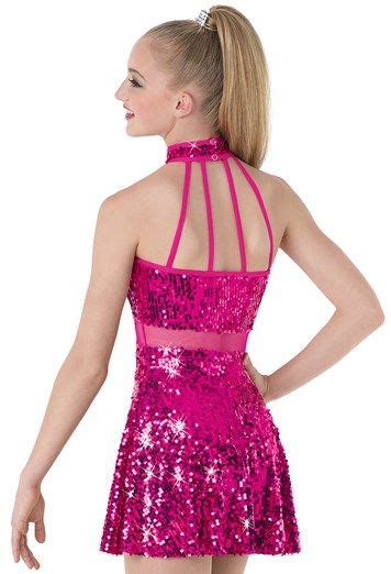 Weissman Mesh Inset Sequin Dress Pop Star Costumes Cute Dance