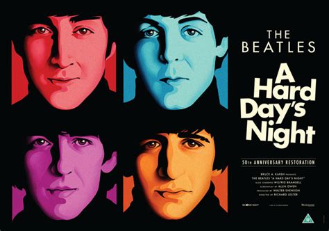 Exclusive The Beatles Unveil Cinema Poster For A Hard Days Night 50th